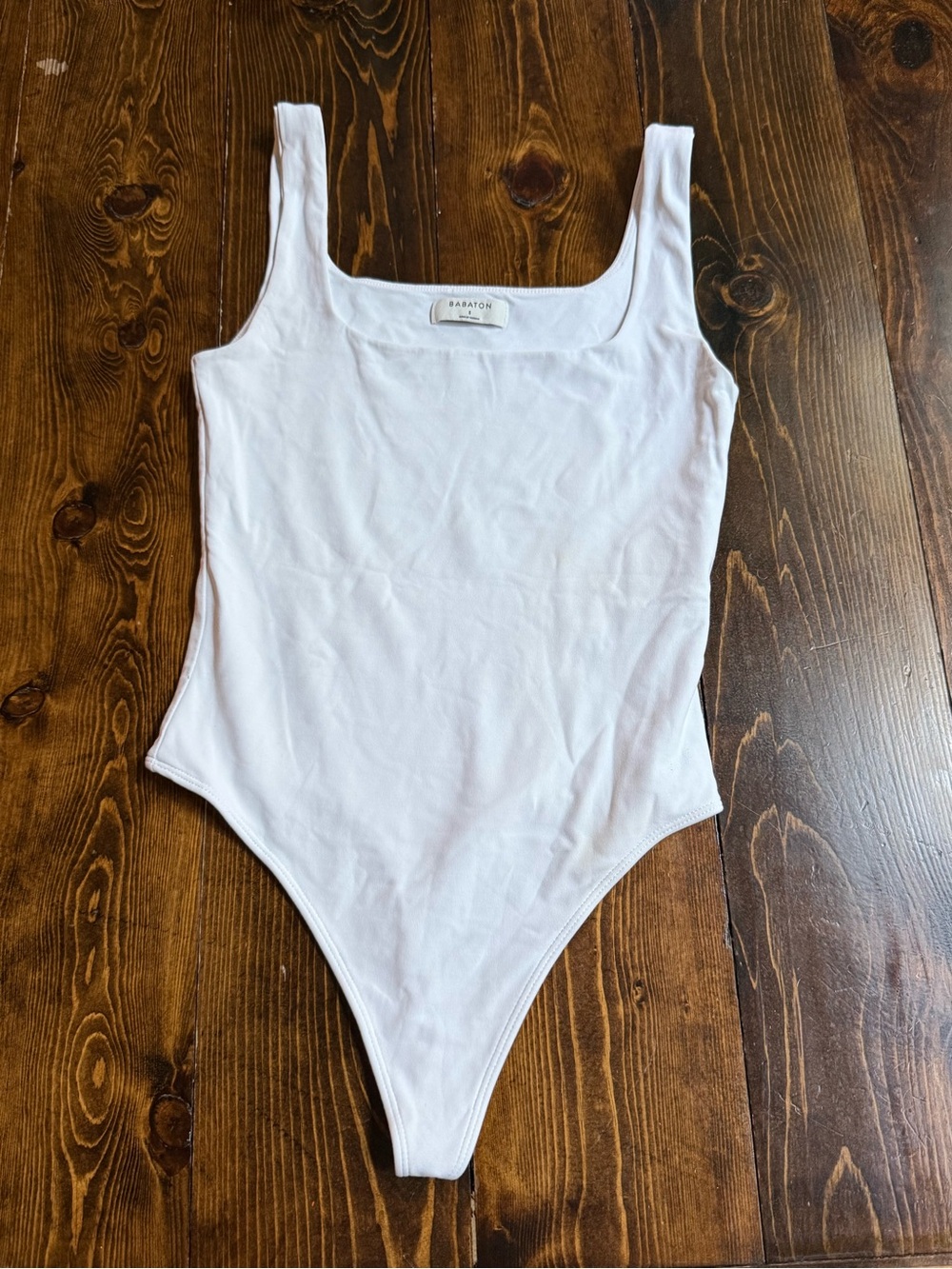 Babaton White Tank One-Piece Bodysuit